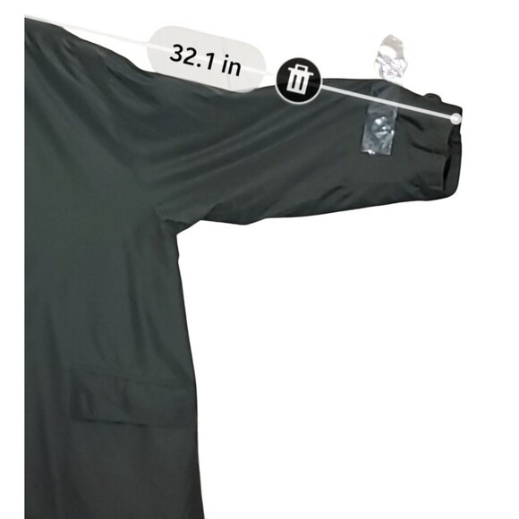 VTG London Fog Trench Coat 2XL Army Green 90s Classic Distressed Removable Liner - Picture 13 of 16